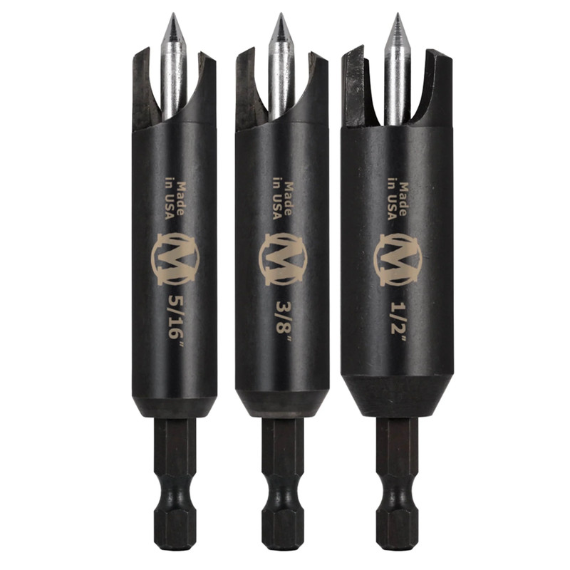 Self-Centering Plug Cutter - Diameter:Set- Multiple Sizes